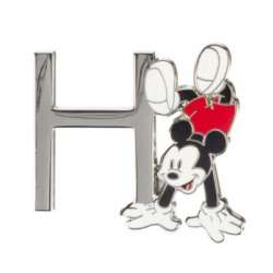 Mickey Mouse 'H' Letter Pin