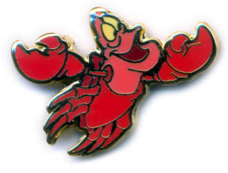 'The Little Mermaid Map Pin - Sebastian - DLR'