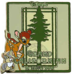 'Disney’s Grand Californian Hotel &amp; Spa - Bambi and Thumper with Redwood Logo - DLR'