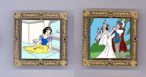5812 - Wedding Princess Set of 6 Spinner Pins - Snow White and The Prince - Disney Store US alternate image