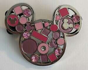 35453 - Mickey Icon - Pink Mickey Ears with Jewels alternate image