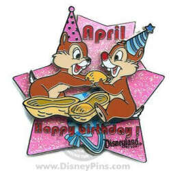 'Birthday of the Month - Happy Birthday April - Chip &amp; Dale - DLR'