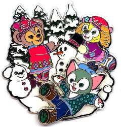 Gelatoni, Cookie, and ShellieMay Building Snowmen