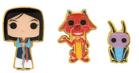 Funko Pop! - Disney - Mulan, Mushu, and Cri-Kee - LFLY