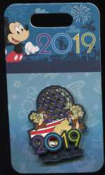 2019 Dated Year Pins - Chip and Dale - WDW