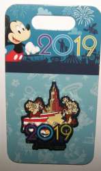 2019 Dated Year Pins - Chip and Dale and Carthay Circle Theatre Dated Logo - DLR