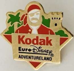 Adventureland Pirate - Kodak sponsor pin 3
