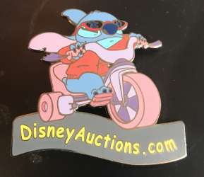 36494 - Disney Auctions GWP - Stitch on Tricycle - DA logo - Disney Auctions alternate image
