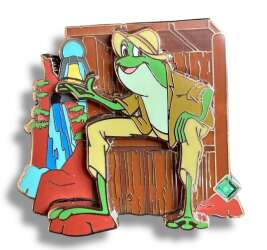 '2020 Celebrating 20 Years of Disney Pins Event - Walt Disney World Storytellers Boxed Set - Br&#039;er (Brer) Frog ONLY - MLT'