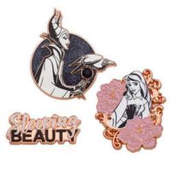 16555 - Sleeping Beauty 60th Anniversary Pin Set - Sleeping Beauty 60th Anniversary Pin Set (3 pins) - Disney Store US alternate image
