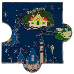 'Disneyland 65th Anniversary - Toon Town and Tea Cups Puzzle Piece - LFLY'
