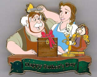 'Father's Day - 2013 - Maurice, Belle, Lumiere and Cogsworth - WDI'