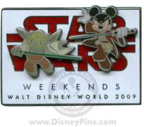 Click to view the Star Wars Weekends Logo - Mickey and Yoda details