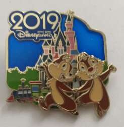 '2019 Dated Year Pins - Chip dale hkdl castle - HKDL'