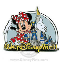 Minnie Mouse Standing next to Cinderella Castle