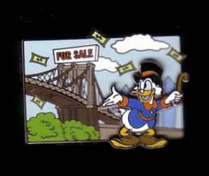 22657 - World Of Disney (NYC) - Scrooge McDuck by the Brooklyn Bridge - Disney Store US alternate image