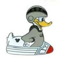 WDW Hidden Mickey Series 2008: Rubber Duck Donalds - Space Mountain - WDW