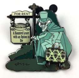 9347 - Haunted Mansion O'Pin House - Hatbox Ghost For Rent Pin - Disneyland Resort alternate image
