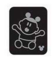 2008 Hidden Mickey - Family with Mouse Ears - Baby With Mouse Ears - WDW