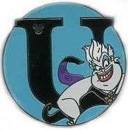 2009 Hidden Mickey - Alphabet - U for Ursula - WDW