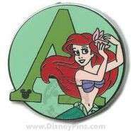 2009 Hidden Mickey - Alphabet - A for Ariel - WDW