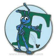 2009 Hidden Mickey - Alphabet - F for Flik - WDW