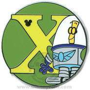 2009 Hidden Mickey - Alphabet - X for XR - WDW