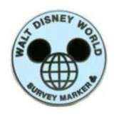 2009 Hidden Mickey - Fun Icons - World Survey Marker - WDW