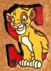 2011 Hidden Mickey - Alphabet Letters - S for Simba - DLR