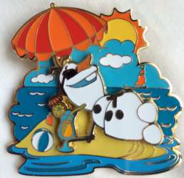 7510 - DSSH Summer Outdoors Collection - Olaf in the Sun - Disney Studio Store Hollywood / Soda Fountain alternate image