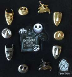 SDCC - Nightmare Before Christmas Set - Zero (Gold) - DLIC
