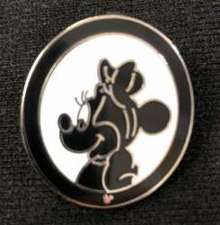 2007 Hidden Mickey - Silhouette - Minnie Mouse - DLR