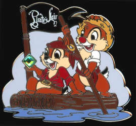 'Our Favorite Memories - Artist Mystery Set - Chip and Dale on Tom Sawyer Island Raft - WDW'