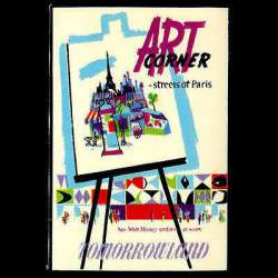 'Framed Attraction Poster - Art Corner - Streets of Paris - DLR'