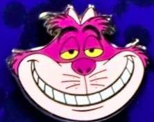 16608 - Cheshire Cat Lanyard - Cheshire Cat Smiling Eyes Partially Closed alternate image