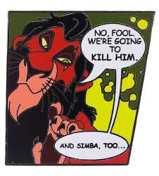 'Villains Comic Book Panel Mystery Collection - Scar Quote - MLT'