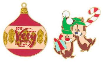 Mickey&#039;s Very Merry Christmas Party (MVMCP) 2017 - Chip and Dale and Ornament Set - WDW