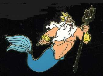 10263 - The Little Mermaid Map Pin - King Triton - Disneyland Resort alternate image