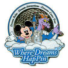 Where Dreams HapPin - Pin Celebration 2007 - Mickey and Figment Super Frame Completer - WDW
