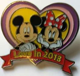 24763 - Monogram International Inc (M.I.I.) - Mickey and Minnie - Love in 2018 - Disney Licensed alternate image