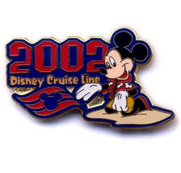 2002 Logo Pin w/ Mickey Mouse