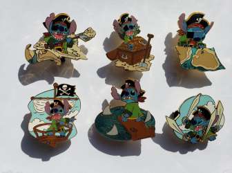 Stitch Pirate Adventure (6 Pin Set)