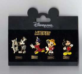 49871 - Mickey Through the Years (5 Pin Set) - Mickey Through the Years (5 Pin Set) - Disneyland Resort Paris alternate image