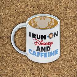 Disney Flair Collection - I Run On Disney and Caffeine - MLT