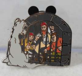 Disney Park Attractions Mystery Box Collection - Pirates of the Caribbean jail and dog with key - MLT