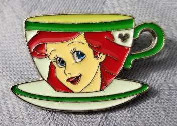 3452 - 2009 Hidden Mickey - Princess Tea Cups - Ariel - Disneyland Resort alternate image