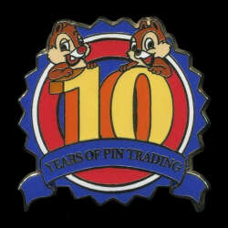 'Disney Pin Trading 10th Anniversary - Chip &amp; Dale - MLT'