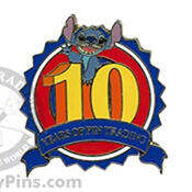 'Disney Pin Trading 10th Anniversary - Stitch - MLT'