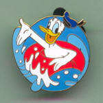 'Lanyard Pin Series 2002 - Inner Tubes - Donald - WDW'