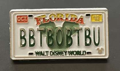 39928 - Cast Lanyard Collection I - Florida License Plates - BBTBOBTBU - Walt Disney World alternate image